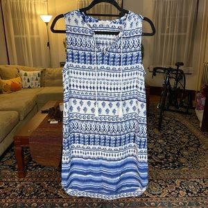 Beachlunchlounge Blue and White Dress